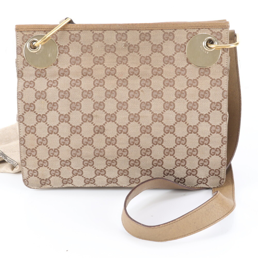 Gucci GG Canvas Eclipse 120341 Leather Shoulder Bag Crossbody for Women